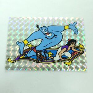 Disney Aladdin Genie Carpet Vending Machine Sticker Prism 1990's Vintage NEW